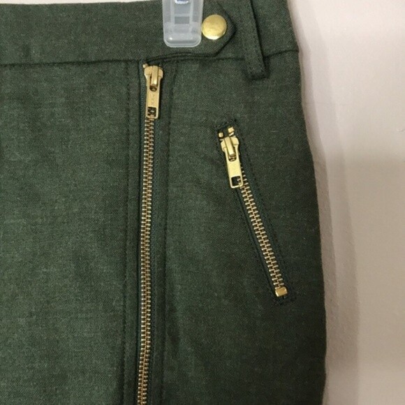 J. Crew army green wool mini skirt size 4 - Picture 4 of 10